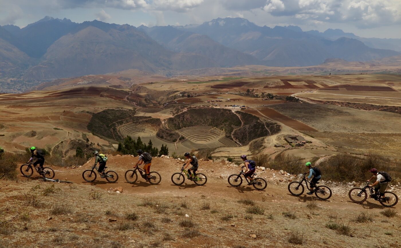 mountain biking in Peru on a women's mountain bike camp